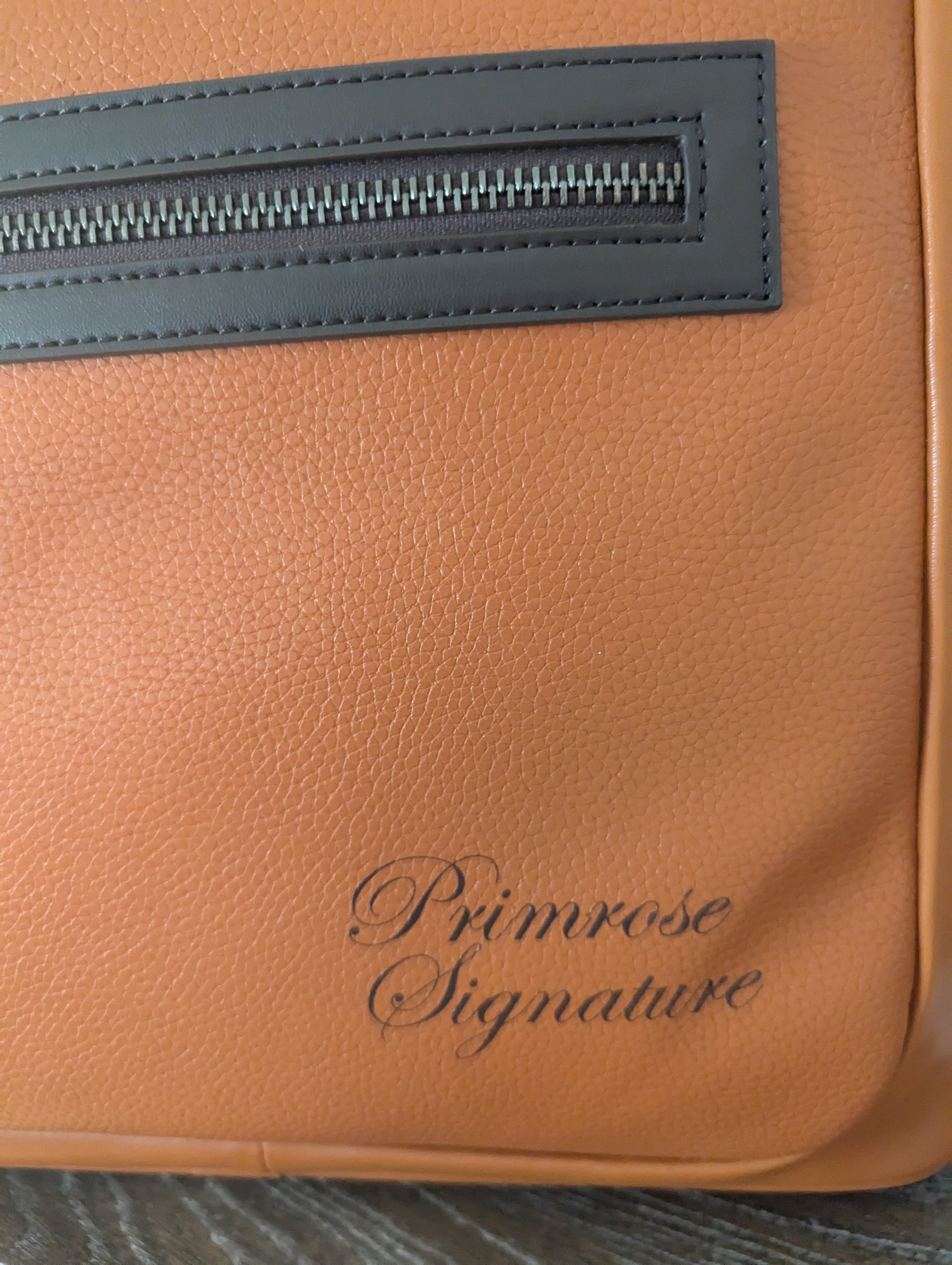 Primrose Branded Pebbled Leather Tote