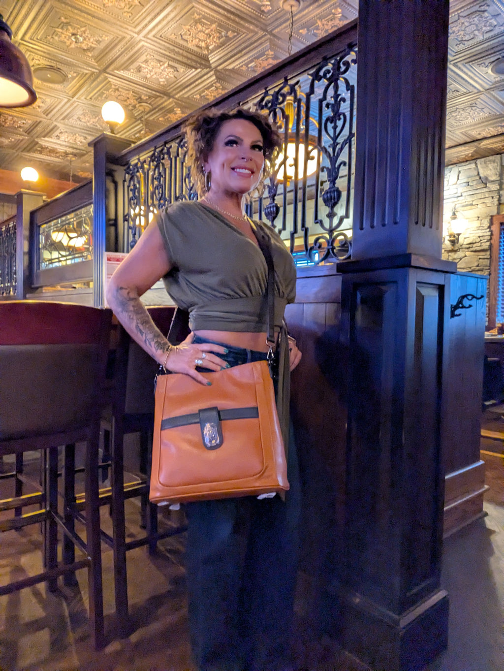 Primrose Pebbled Vegan Leather Bailee Tote