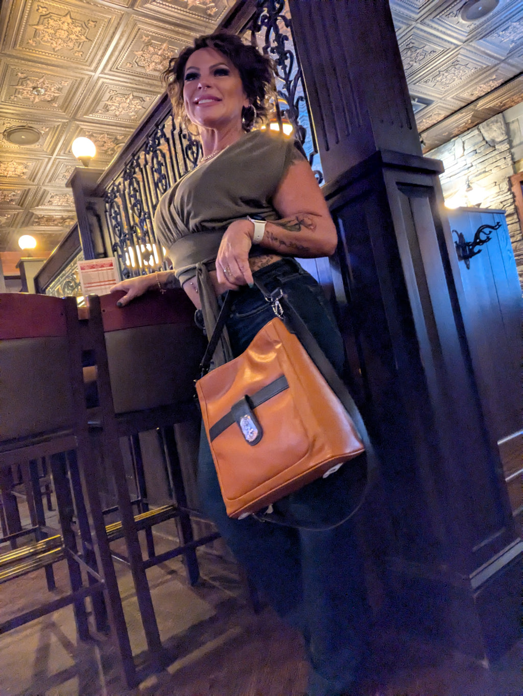 Primrose Pebbled Vegan Leather Bailee Tote