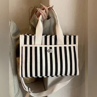 Striped Fashionable Women's Tote Bag