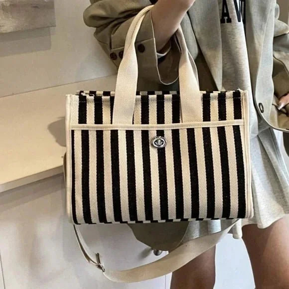 Striped Fashionable Women's Tote Bag