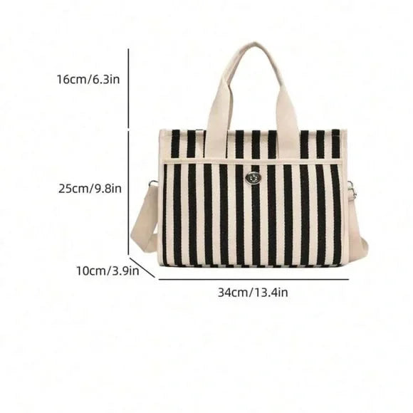 Striped Fashionable Women's Tote Bag